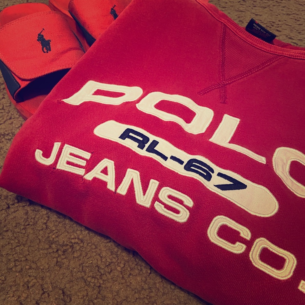 Distressed Polo Ralph Lauren Sweater 🚨🔥